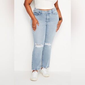 NWT Size 24W - GOOD AMERICAN SOFT-TECH GOOD LEGS STRAIGHT JEANS